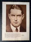 Vintage Circa 1930 Lloyd Hughes Photoplay Portrait