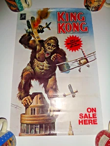 ORIGINAL KING KONG 1977 ROLLED BOOK D/J AD BRITISH SS MOVIE POSTER ARTHUR BARKER - Bild 1 von 5