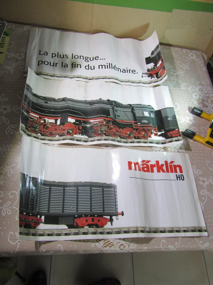 135Y Märklin Ho Planche Decal Locomotive La Plus Longue Fin Millénaire 54.3X25 - Photo 1/4