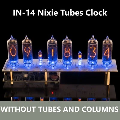 IN-14 Nixie Tubes Clock [RGB USB Musical] 12/24H SlotMachine [NO TUBES] GRA&AFCH - Image 1 of 4
