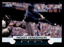 2001 Stadium Club Rickey Henderson #89  Seattle Mariners