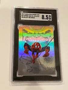 2017 Fleer Ultra Spider-Man Holoblast Hologram HH07 HH7 SM vs MODOK SGC 8.5๐๐ฅ - Picture 1 of 2