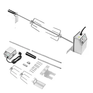 117cm BBQ Drehspieß Grillspieß mit Motor für Rotisserie Gasgrill Edelstahl Beste - Bild 1 von 12