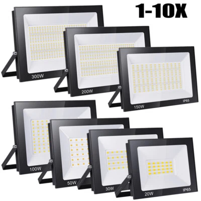 10W 20W 30W 50W 100W 200W 300W 500W LED Fluter Strahler Scheinwerfer Außen IP65 - Bild 1 von 4