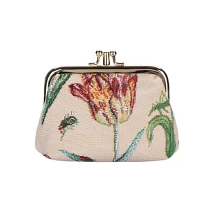 MARRELS TULIP WHITE FRAME PURSE CUTE FLORAL COIN SIGNARE TAPESTRY LADIES WOMEN - Picture 1 of 7