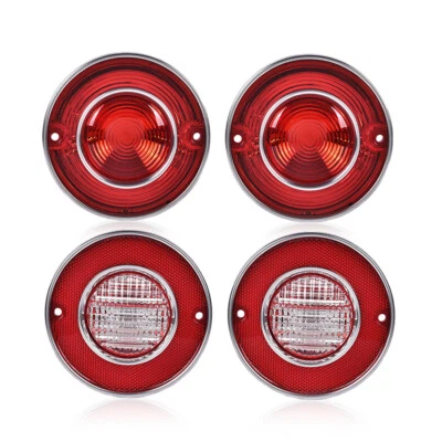 4pcs Tail Lights & Backup Lights Fit For 1975-1979 Chevrolet Corvette C3 5.7L V8 - Image 1 of 4