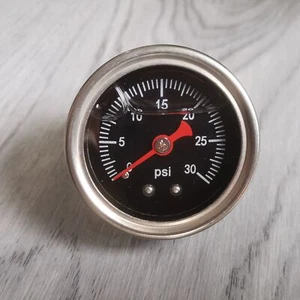 Universal Fuel Pressure Regulator Gauge 0-30psi Oil Pressure 1/8" NPT Liquid - Picture 1 of 10
