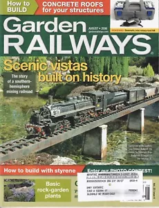 Garden Railways Magazine August 2006 Outdoor Railroading Modeling - Picture 1 of 3