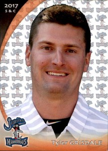 2017 Jupiter Hammerheads Grandstand #16 Tyler Grisdale Strength Coach Card