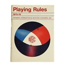 Vintage 1975 - 1976 Playing Rules WIBC Womens International Bowling Congress