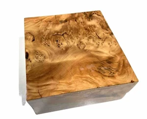 Tazón burl Stone Hopea blanco 6-5/8""x 6-15/16"" x 3-1/8"" (d32)Denso ver descripción - Imagen 1 de 8