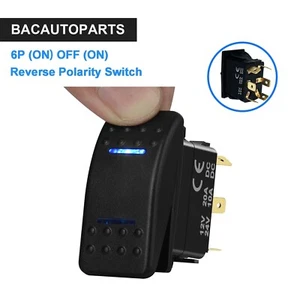 Interruptor basculante momentáneo de polaridad inversa LED azul 6P (ON) APAGADO (ON) para automóvil NARVA - Imagen 1 de 5