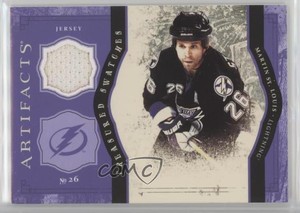 2011 Upper Deck Artifacts Retail Treasured Swatches Purple Martin St Louis HOF