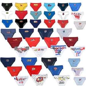 Jungenhose Slips Unterwäsche Kinder/Kinder Charakter 3er-Pack Alter 2-8 Jahre - Bild 1 von 35