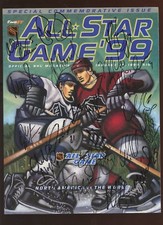 1999 NHL Hockey All Star Game Program 33 Signatures JSA LOA
