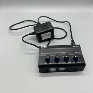 Pyle PHA40 4-Channel Stereo Headphone Amplifier - 1/4" Connectors - Picture 1 of 4