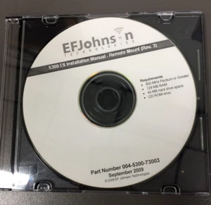 EF Johnson 5300 ES Installation Manual, Remote Mount (Rev 3) CD format - Picture 1 of 4