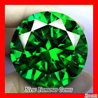 5.52ct. (10mm) VERY RARE DEEP EMERALD GREEN LAB DIAMOND ROUND BRILLIANT