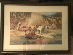 John Clymer signed print of "Pride of the Nez Perce" Framed 201/750 RARE - Picture 1 of 8