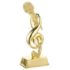 Small Resin Music Trophy Mic - Ideal for Competitions, Parties