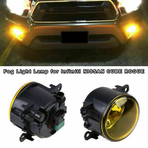 1PC Front Bumper Yellow Fog Light For Infiniti EX35 G37 QX50 M37 Nissan Rogue