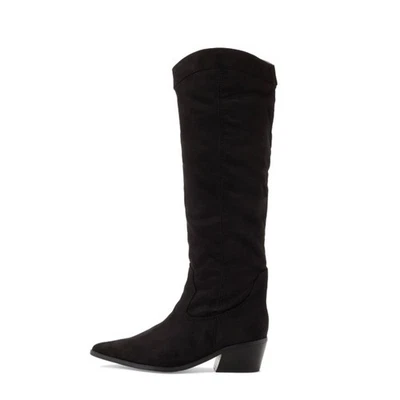 Botas occidentales Nine West negras de gamuza sintética punta hasta la rodilla para mujer 8,5 NUEVAS Foto 1 de 4