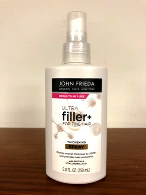 John Frieda Ultra Relleno+ Para Espesante de Cabello Fino Spray Biotina Hialurónico 5 OZ Foto 1 de 2