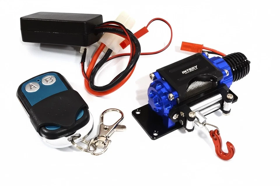 Billet Machined T3 Realistic Mega Winch w/Wireless Module for 1/10 Scale Crawler - Image 1 of 1