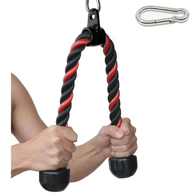 Tricep Rope 27 & 36 inches 2 Colors Fitness Attachment Cable Machine Pulldown... - Image 1 of 4