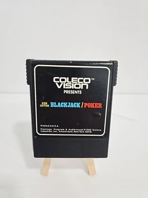 Ken Uston Blackjack/Poker (Colecovision, 1982) Cartridge - Tested & Working VGC - Image 1 of 4