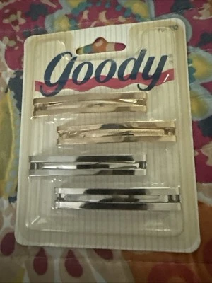 Paquete de 4 pasadores Goody 1993 vintage sellados oro plata años 80’s 90’s 2,5 pulgadas Foto 1 de 2