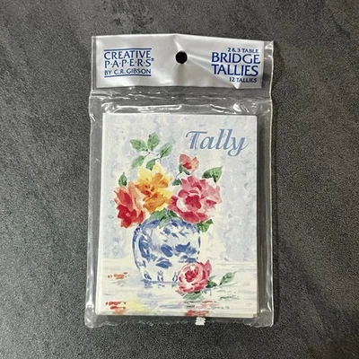 НОВЫЕ винтажные креативные бумаги от CR Gibson Bridge Tallies 2 и 3 стола упаковка из 12 - Изображение 1 из 4