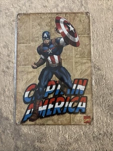 Marvel Comics Captain America 8 x 12 Metal Sign G41 - Picture 1 of 4