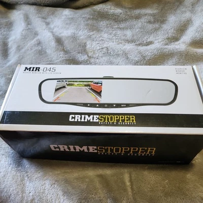 CRIMESTOPPER MIR-045                REARVIEW MIRROR MONITOR - Image 1 of 4
