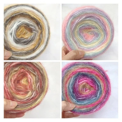 Elevate Your Crafting Experience with Gradient Mohair Yarn for Scarves and Hats - Image 1 of 4