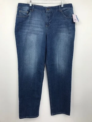 JMS Just My Size By Hanes Classic Fit Denim Jean Straight Leg 18W NEW - Image 1 of 4