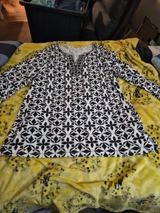 Charter Club Shirt Oberteil T-Shirt Damen XL weiß 100% Baumwolle langarm nie getragen - Bild 1 von 7