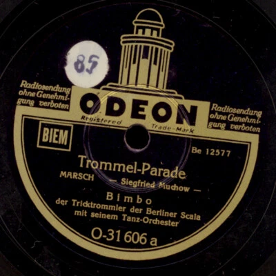 BIMBO DER TRICKTROMMLER Trommel-Parade      78rpm Schellackplatte S4273 - Bild 1 von 2