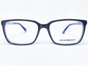 NEW Emporio Armani EA3074 5467 Mens Grey On Opal Blue Eyeglasses Frames 55/17 - Picture 1 of 6