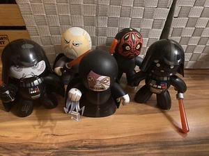 Star Wars Mighty Muggs Lote de 5 Sith - Darth Vader (ambos) Emperador Maul Dooku - Imagen 1 de 6