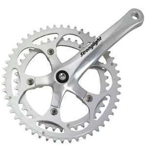 Juego de cadenas de bicicleta doble Stronglight Impact E 110PCD 50/34T 170 mm plateado - Imagen 1 de 8