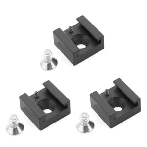 3x Soporte Adaptador Montaje Zapata Fría con Tornillo de 1/4" para Cámara Jaula Paraguas Flash - Imagen 1 de 10