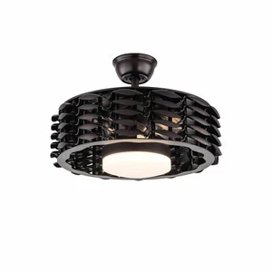 22-Inch Bladeless Ceiling Fan with Dimmable LED Light & Quiet Remote Control - Picture 1 of 11