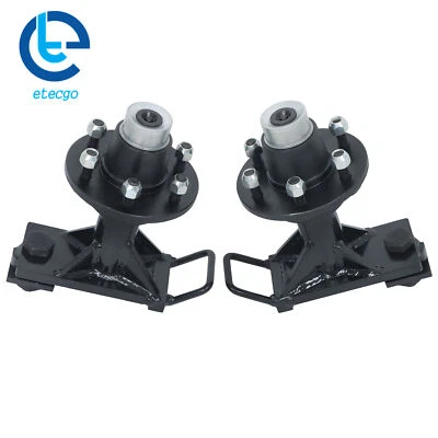 Shipping Container Wheels and Bolt-On Spindle Kit with Handle 6x5.5 Lug - Image 1 of 4