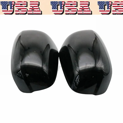 1 par de cubiertas negras de tapa de espejo retrovisor lateral derecho+derecho para Honda Fit 2009-2013 Foto 1 de 4