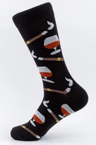 Cigars & Snifters Socks Novelty Unisex 6-12 Crazy Fun SF115 - Picture 1 of 1