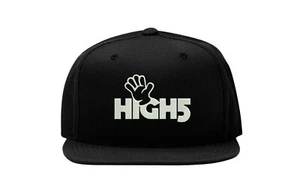 High5 Funny Slogan Embroidered Snapback Cap Fullcap Flat Bill Hat Hip Hop - Picture 1 of 5