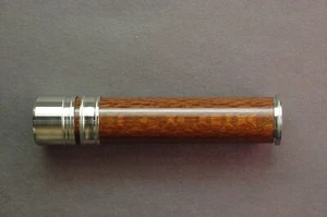 FLY ROD REEL SEAT Lacewood 11204 Nickel Silver Cap and Ring - Picture 1 of 4