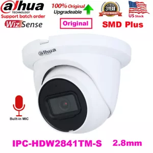 New! Dahua IPC-HDW2841TM-S 8MP 4K IP Camera WizSense MIC SMD Plus Security IP67 - Picture 1 of 24