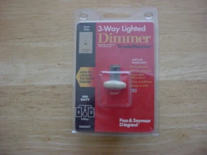 Pass & Seymour 600 Watt 3-fach Beleuchtet Schieberegler Dimmschalter TradeMaster Elfenbein - Bild 1 von 4